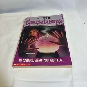 R.L. Stine Goosebumps Paperback Book - BE CAREFUL WHAT YOU WISH FOR.